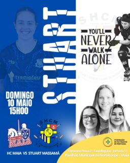 Mais um jogo, mais uma etapa, mais uma tarde de emoção 💪 
As nossas Seniores Femininas vão jogar e precisam do nosso apoio! 

🗓️ Domingo 
🕐 15.00h 
📍 Maia 

#somosum 💙💛 
Sofremos juntos! 
Vibramos juntos! 
Festejamos juntos!