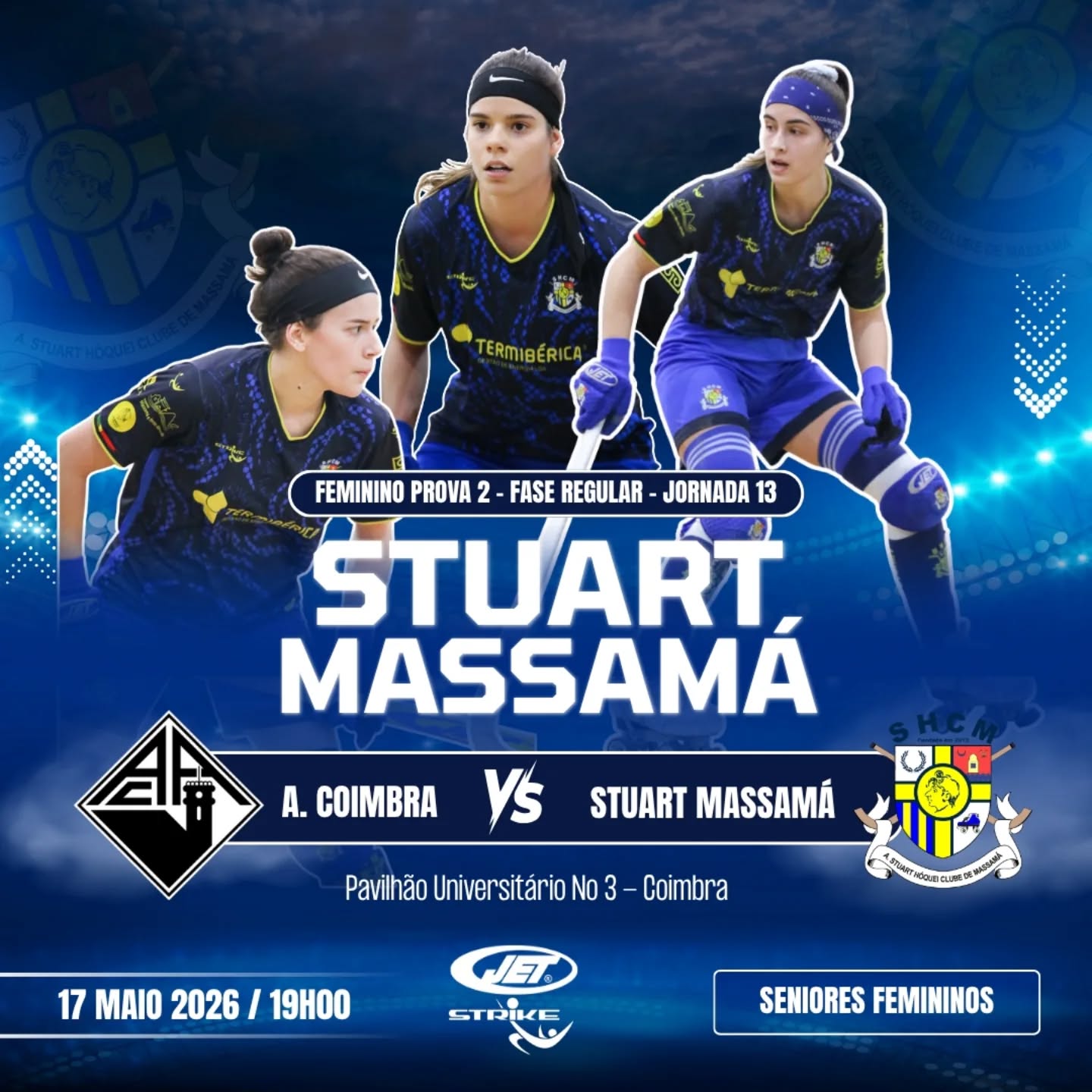 Fim de semana com jornada dupla,  apoio redobrado! 
Contamos consigo em mais uma etapa 💪🏼
Vamooooosssss!

🗓️17 Maio
🕐19.00h
📍 Coimbra 

Sofremos juntos!
Vibramos juntos!
Festejamos juntos!
#somosum💛💙💪🏼