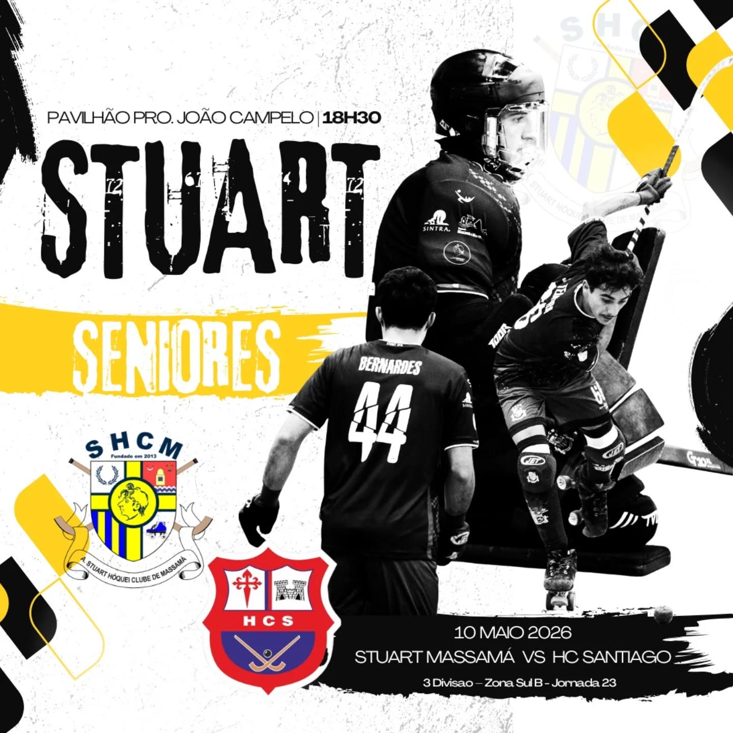 Este fim de semana os nossos seniores masculinos jogam em casa! 
Um final de tarde cheio de emoção que não pode perder! 

🗓️ Domingo 
🕐 18.30h 

#somosum 💙💛 
Sofremos juntos! 
Vibramos juntos! 
Festejamos juntos!