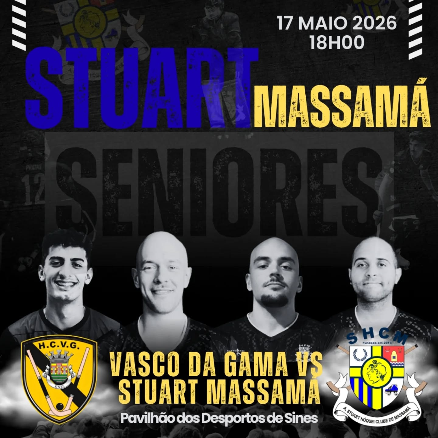 Mais um jogo, mais um desafio para os nossos seniores masculinos!
Precisamos do seu apoio! Todos a Sines!

🗓️ 17 Maio
🕐 18.00h
📍 Sines 

Sofremos juntos!
Vibramos juntos!
Festejamos juntos!
#somosum💛💙💪🏼