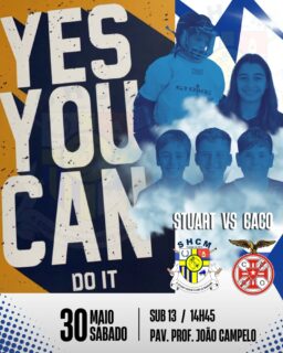 Este Sábado os nossos SUB 13 têm um jogo muito importante para a luta pelo 1° Lugar 🔥
Jogam em casa, por isso vamos encher a bancada e apoiar ao máximo a nossa Equipa 🏑
Contamos consigo!!!
🕐14.45h
#somosum💛💙
Sofremos juntos!
Vibramos juntos!
Festejamos juntos!