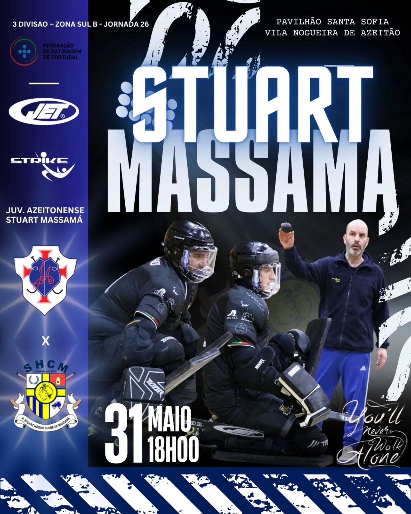 🏑Os nossos Seniores Masculinos jogam este fim de semana! Não queremos só jogadores em campo, queremos toda uma claque na bancada!!!

Contamos consigo para apoiar a nossa equipa!

🗓️ Domingo 
🕐 18.00h 
📍Pavilhão Santa Sofia

#somosum💛💙 
Sofremos juntos!
Vibramos juntos! 
Festejamos juntos!