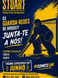 🏑 Se és Guarda Redes de Sub 13 e Sub 15, junta-te à Nossa Família Stuart e a próxima época será de grandes jogos!!!
Comparece nos nossos treinos específicos durante o mês de Junho! 🏑
Para mais informações msg por WhatsApp para:
📱 917 441 340
📱 964 655 615
#somosum💛💙
Vibramos juntos!
Sofremos juntos!
Festejamos juntos!