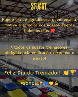 Feliz dia a todos os nossos treinadores! Vocês são os pilares essenciais da nossa família 💪🏻
#somosum 🩵💛💪🏻
#stuarthcm #stuart #hoquei #hoqueipatins